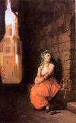 Jean Leon Gerome Arab Girl with Waterpipe oil painting picture wholesale